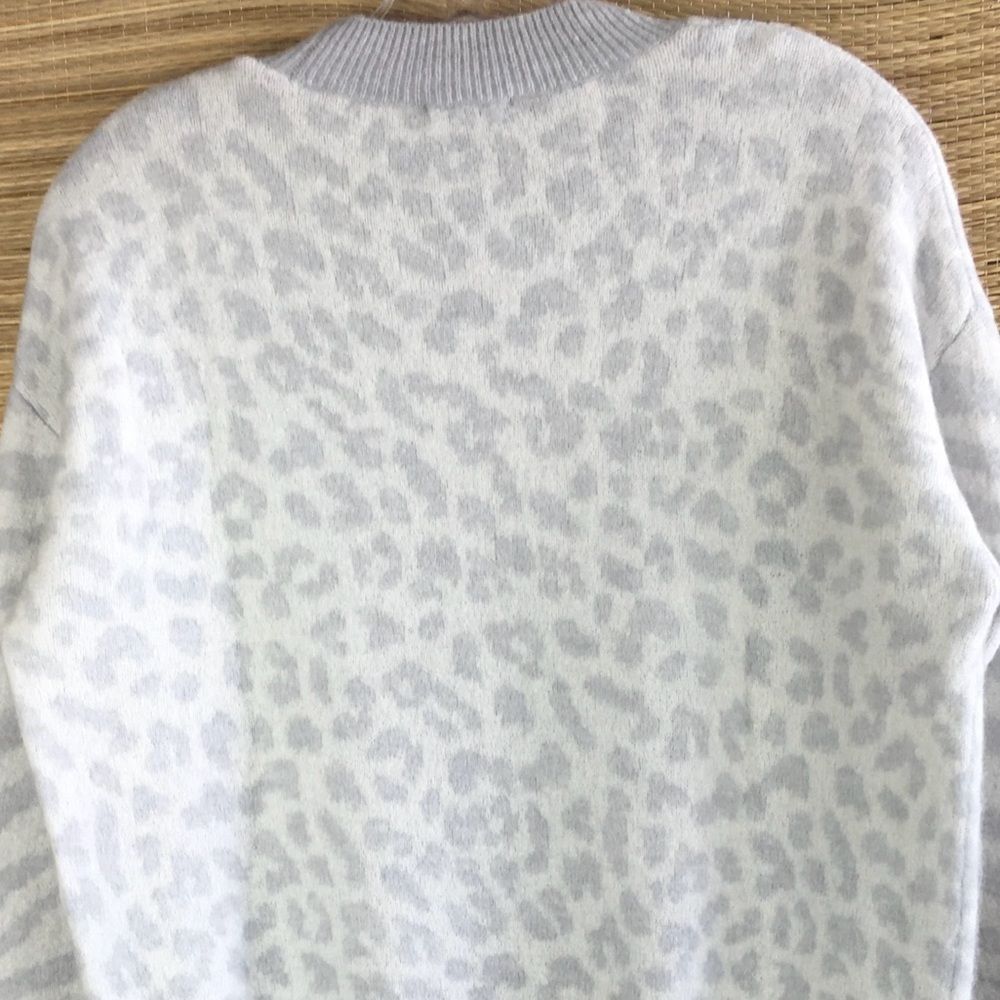 Rails Slouchy Sweater Leopard Titanium Spot Wool … - image 9